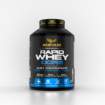 Hercules Rapid Whey Core, Low Carbs Protein, Zero Added Sugar, Nil Cholesterol, Source of Whey Concentrate.